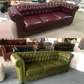 Leather Chesterfield sofas (5/7 seaters)