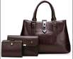 3 in 1 leather handbag