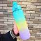 1100ML Large Capacity Gradient Colour Water Bottle