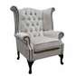CUSTOM MADE WING CHAIR/ESTACE INTERIORS