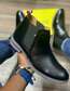 Redhill Genuine Leather Slipon Official Men Boots in Black