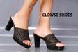 Classy block heel shoes