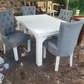 White Custom-made Dining Table Sets (4 Seater)