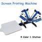 Valuable 4 Color 1 Station Silk Screen Printing Machine