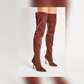 Chocolate Thigh High Boots From UK