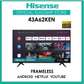 Hisense 43'' Smart Android Frameless LED TV - 43A62KEN