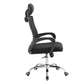 Black adjustable headrest chair