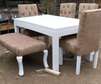 Tufted dining table set