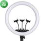 14″ Ring Light With 3 Phone Holders