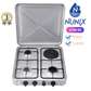 Nunix 3gas + 1 electric port table top cooker