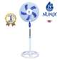 Nunix Standing Fan, 16" - White & Blue