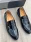 Slipon Black Louis Vuitton Wet Look Leather Quality Shoes