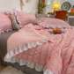 Luxury Home Laced Comforter Bedding set/clcy