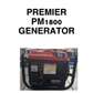 New Premier gasoline backup generator