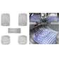 Clear 5 Pcs Seater Rubber 5 Seater Car Floor Mats