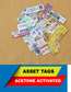 Self Sticking Adhesive/Acetone Activated Asset Tags