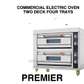 Quality Commercial Oven 2 Deck 4 Tray
