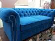 2 seater button tufted chester sofa