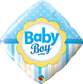 Qualatex Baby Boy Square 14637 Balloon