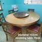 Round dining table + revolving table + chairs