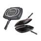 Double Sided Grill Pan Black 36centimeter
