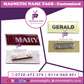 MAGNETIC NAME TAGS - Customized