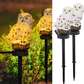 Solar owl automatic garden lawn pathway lights - 4 pieces