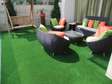 Green grass carpets