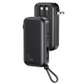 USAMS US-CD172 PB63 3IN1 QUICK CHARGE POWER BANK WITH CABLES (US+EU PLUG) 10000MAH
