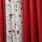 Red Heavy fabric curtains available
