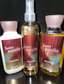 Sweet vanilla set, splash, lotion & gel