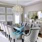 Tufted 8 seater dining set