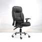 Leather reclining office chair