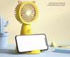 Rechargeable mini fan with stand and phone holder new