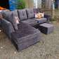 Grey 6 Seater L-Shaped Sofas