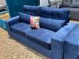 Royal Blue 3 Seater Couch.