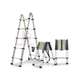 18 Steps 2.8m X 2.8m A-Shape Telescopic Aluminium Ladder