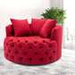 Deep tufted one seater sofa