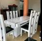 Elegant and Uniquely designed White Dining Table