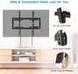 Tilt TV Wall Mount Bracket for Most Universal 23-55 Inch Flat Curved Screens LED LCD OLED TV Low Profile Easy to Install On 8-16" Wood Studs Max VESA 400x400mm Holds up to 99lbs