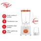 Itel Powerful 2 In 1 Blender With Grinder - 1.5L