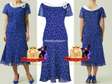 Royal Blue Spotted Dress