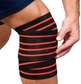 Weight lifting Knee wrap pair Red