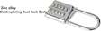 tactile button  padlock 10 button combination