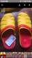 Yellow with red inner sole  crocs size 4,5 and 6
