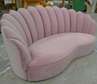 3 seater upholstered curved sofa
