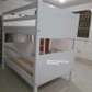 4*6 ready made white bunkbed