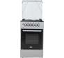 MIKA Standing Cooker, 50cm X 50cm, 3 + 1, Electric Oven, Silver MST50PU31SL (MST50PI31KG)