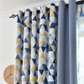 Yellow/blue mix and match curtain
