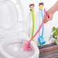 2 Sided Toilet Brush With Holder